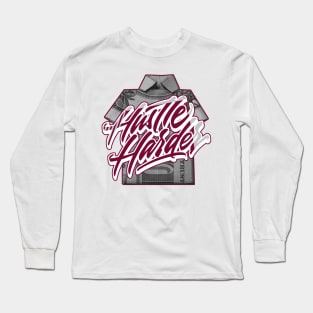 Hustle Harder Retro1 Mid Cherrywood Long Sleeve T-Shirt